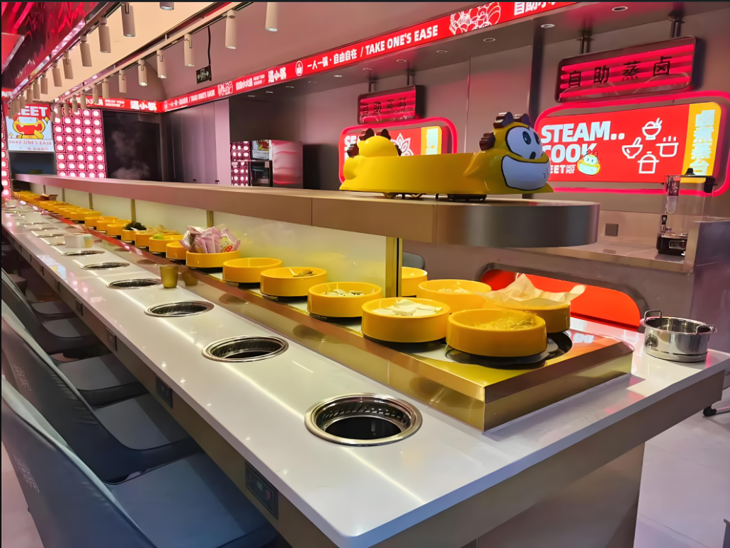 2025 旋转小火锅源头厂家哪家好？菏泽茄子视频懂你更多APP餐饮茄子视频H网站，先进技术，品质卓越！